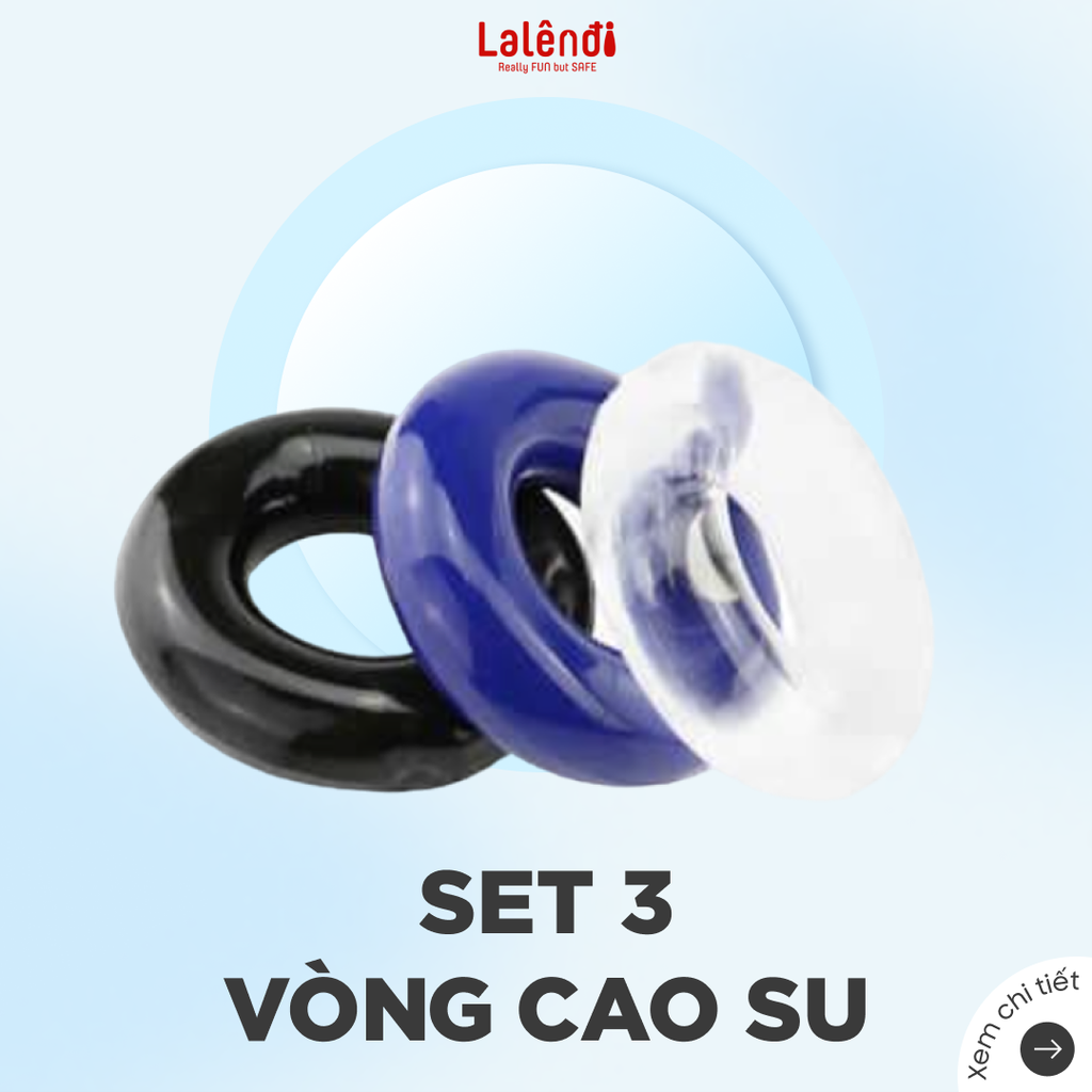 [PVN179] Set 3 vòng cao su