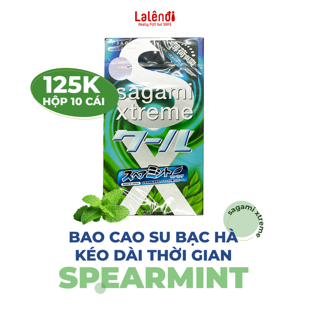 [PVN114] Sagami Bạc hà Xtreme Sprear Mint (10c) - Nhập khẩu chính hãng